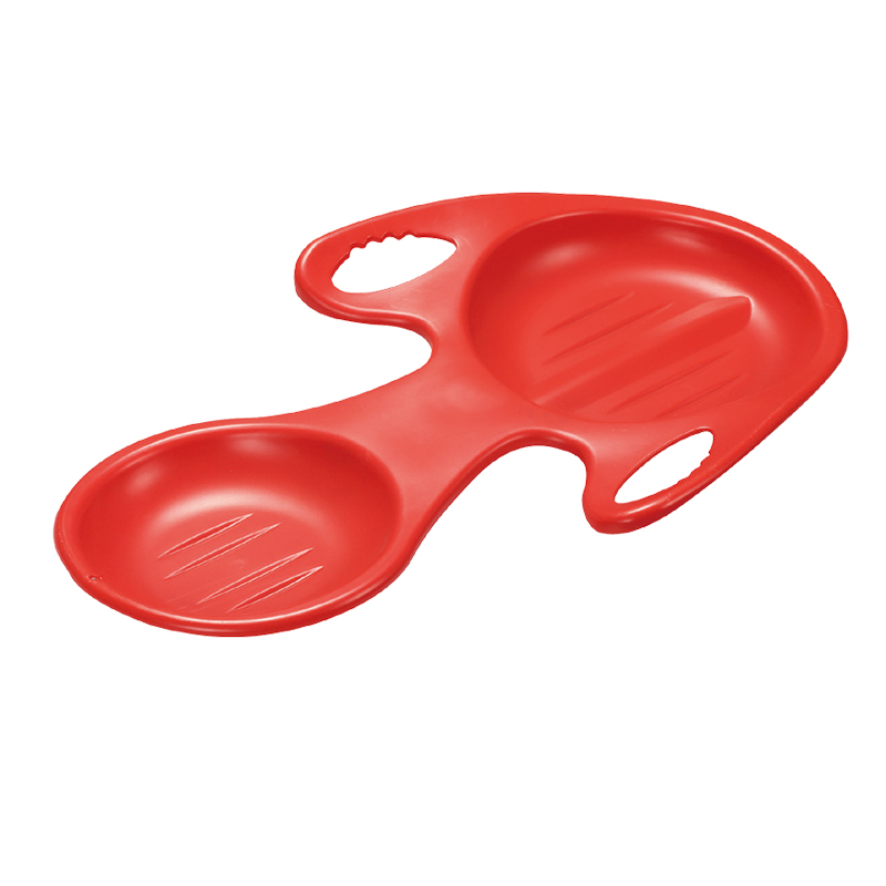 Red Plastic Skis Snow Board Series 1010