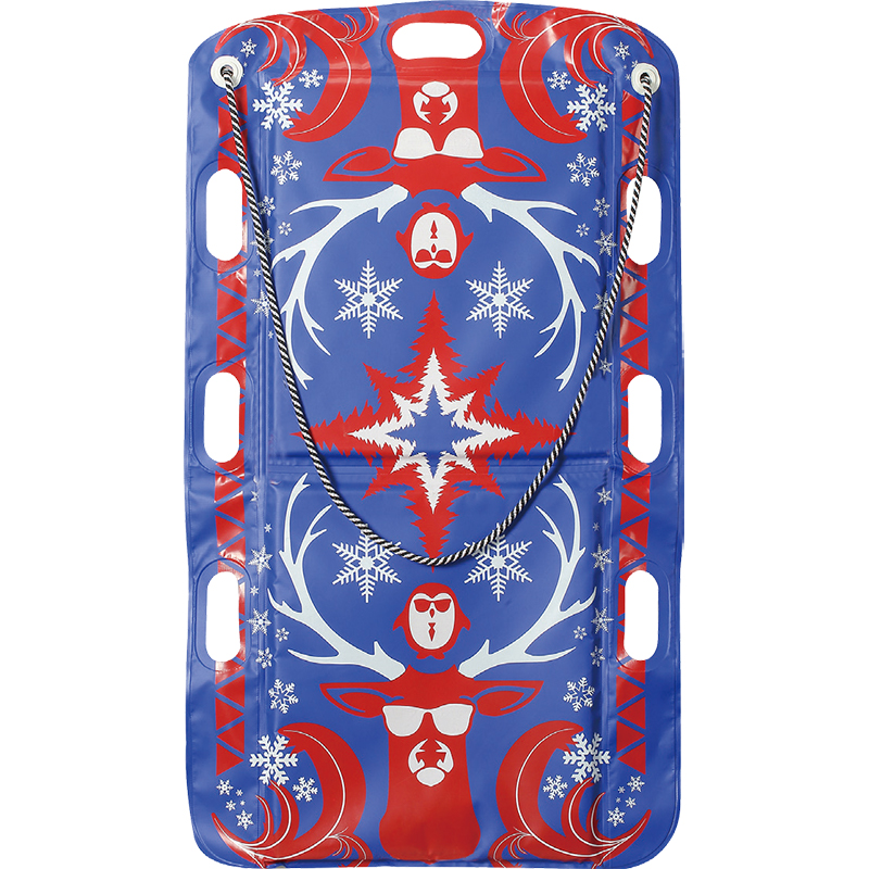 Snow Flyer Snow Mattress Blue with Pattern